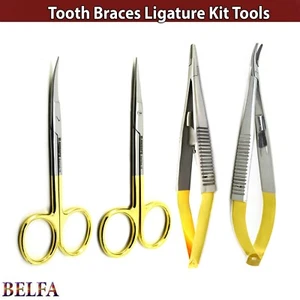 Surgical Iris Tissue Suture Scissors Bracket Ligature Castroveijo TC Orthodontic - Picture 1 of 6