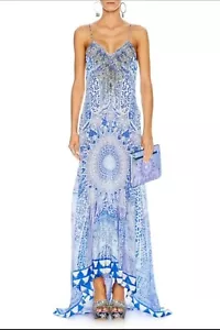 Camille The Bosphorus long Silk Dress - Size 2/12 - Picture 1 of 10