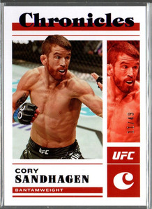 2023 Panini Chronicles UFC Purple #30 Cory Sandhagen /49