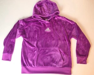 ADIDAS Purple Fleece Pullover Hoodie Sweatshirt COMFORTABLE & SOFT YOUTH SZ XL - Picture 1 of 8