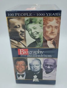 Biography of the Millennium 100 People 1000 Years A&E 4 VHS Boxed Set NOS 1999 - Picture 1 of 6