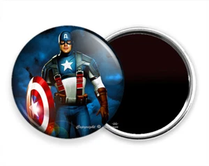 CAPTAIN AMERICA FIRST AVENGER SUPER HERO FRIDGE REFRIGERATOR MAGNET NOTE HOLDER - Picture 1 of 1