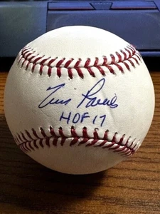 TIM RAINES 4 SIGNED AUTOGRAPHED OML BASEBALL! Expos, White Sox! "HOF 17"! BAS! - Picture 1 of 2