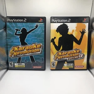 PLAYSTATION 2 PS2 KARAOKE REVOLUTION VOLUME 1 & 3. - Picture 1 of 6