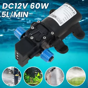 DC12V 60W Membranpumpe Hochdruckpumpe Selbstansaugende Druckschalter Wasserpumpe - Bild 1 von 9