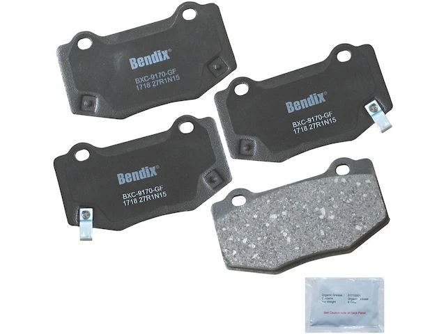 Juego de pastillas de freno traseras Bendix 53617BRCD 2017 2018 para Chevrolet Camaro 2016-2021 Foto 1 de 2