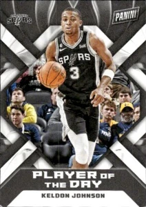 2022-23 Panini NBA Player of the Day #31 Keldon Johnson San Antonio Spurs - Picture 1 of 2