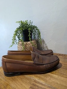 CARMINA Shell CORDOVAN penny Loafer 80160 shoes mens UK7 / US8 / EU41 bourbon - Picture 1 of 9