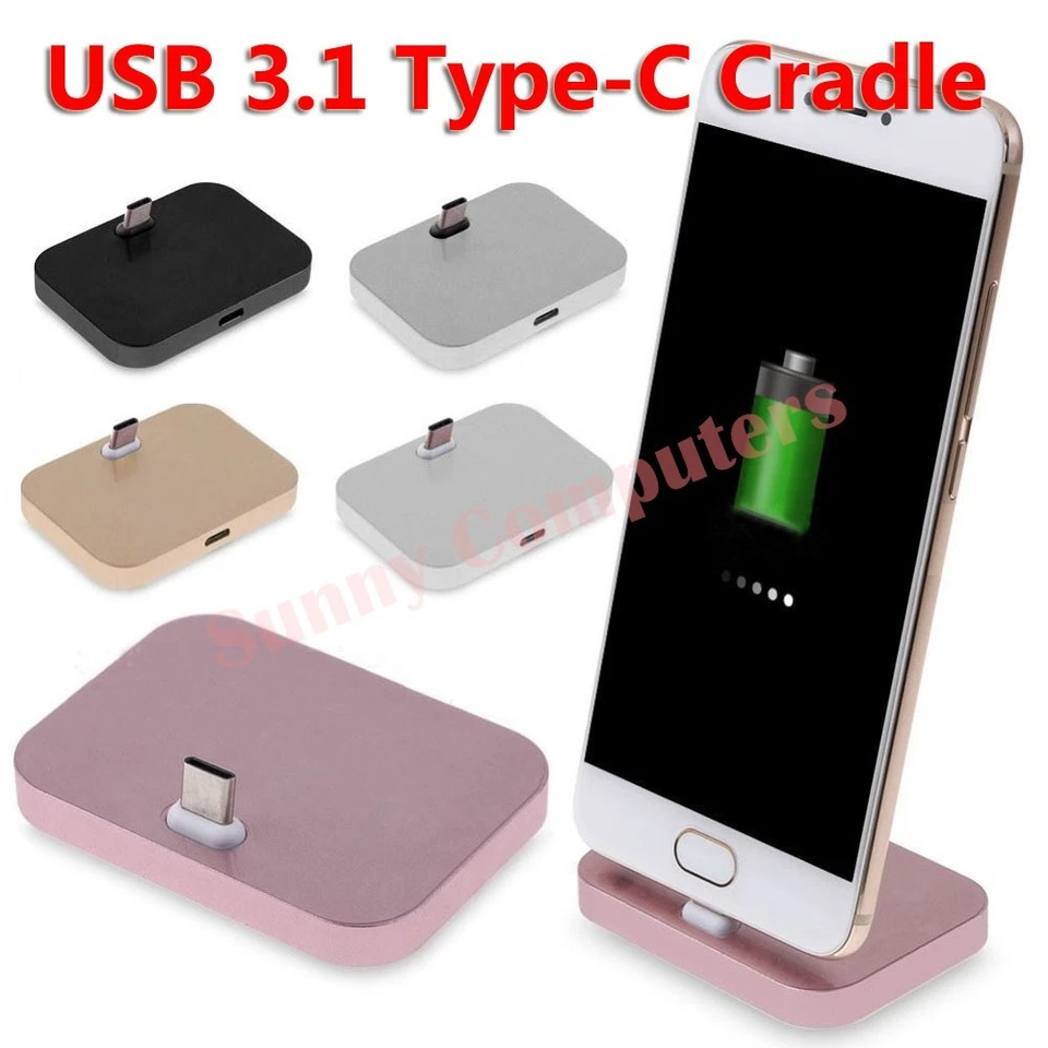 USB-C Type c Dock Base Cradle Charging Station For Samsung Galaxy Note8 Note 9 8 - Image 1 of 1