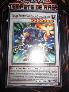 YU-GI-OH! RARE NINJA FURTIF SAMOURAÏ SUPRALOURD RATE-FR044 FRANCAIS ED 1 NEUF - Imagen 1 de 1