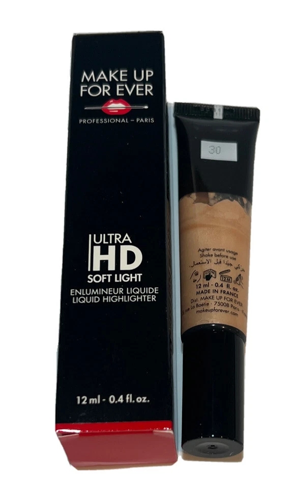 MAKE UP FOR EVER Ultra HD Soft Light Liquid 30 Highlighter 12ML. / 0.4FL.OZ. - Image 1 of 1