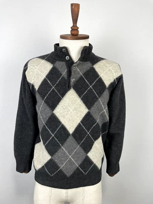 Andrea Fenzi 100% Lambswool Supergeelong Vintage Print Knit Sweater Sz 50 - Image 1 of 4