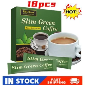 18 X Slim Green Coffee with Ganoderma Control Weight Tea Coffe Detox Green NEW - Bild 1 von 11