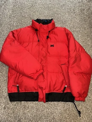 Womens Millet Jacket, Size Large, Red, Down, Puffer, Full Zip, Hooded, (xxx) - Image 1 of 4