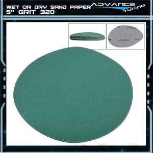 Wet Dry 5 Inch No Hole Sand Paper Disc 320 Grit Repair Sandpaper 10 Pcs - Imagen 1 de 3