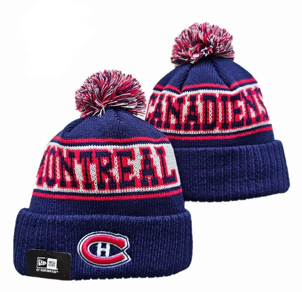 Auténtico gorro tejido línea polar New Era MONTREAL CANADIENS NHL Tuque envío gratuito Foto 1 de 1
