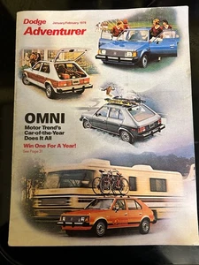 Dodge Adventurer Magazine January February 1978 JONES MOTOR SALES GIBSON CITY IL - Picture 1 of 3