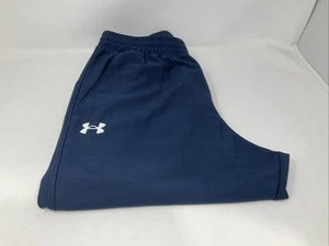 Under Armour Men's Medium UA Twister Workout Training Pants Fitted Navy - Picture 1 of 4