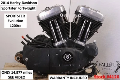 Harley Sportster XL1200X 2014 conjunto de motor 14 k video + garantía #4126 Foto 1 de 4