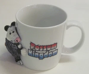POSSUM KINGDOM- Ceramic Coffee Mug/w Marsupial Figurine RARE - Picture 1 of 8