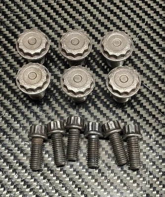 88-00 Honda Civic CRX Del Sol Flywheel Pressure Plate Bolt Set Manual Trans OEM - Image 1 of 4