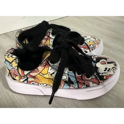 6. Tênis tema quadrinhos Mickey Mouse & Friends infantil parques da Disney tamanho 7/8 - Imagem 1 de 4