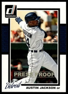2014 Donruss #293 Austin Jackson Press Proofs Gold #/99 - Picture 1 of 2