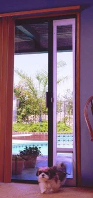 75” to 77” shorty IDEAL FAST FIT PATIO PET DOOR/size- SL= ALL SIZES available - Image 1 of 2