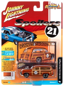 2021 Johnny Lightning *STREET FREAKS 2B* Copper 1950 Mercury Woody SPOILER NIP - Bild 1 von 2