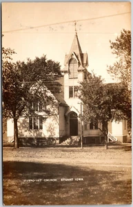 Iglesia Metodista, Stuart, Iowa RPPC - Postal - Imagen 1 de 2