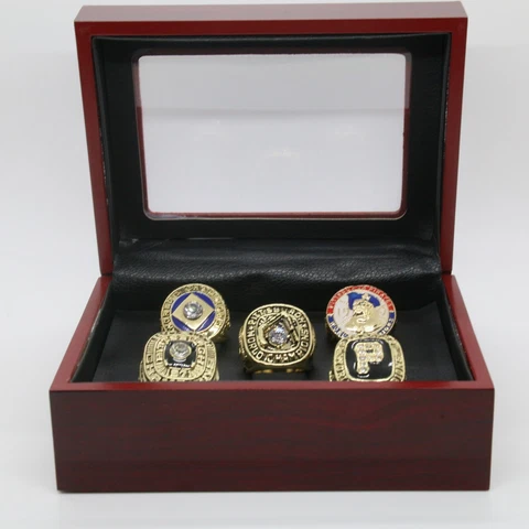 5 Pirates Rings Set Pittsburgh Pirates World Championship Rings Set with Box Cover