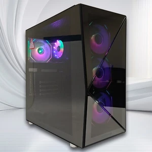 Gaming PC RGB i7 64GB RAM 1TB SSD RX580 Desktop Computer WINDOWS 11 Pro WIFI - Picture 1 of 10