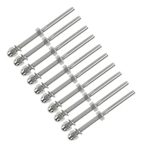 50PCS T316 Stainless Steel Threaded Tensioner End Fittings 1/8" Cable Railing - Picture 1 of 6