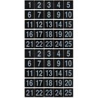  50 Pcs Table Number Plate Wedding Signs Rustic Decorations Chair Heavy