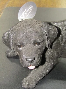 Vivid Arts Black Labrador Dog Active Pups - Ornament Indoor or Outdoor. Bargain. - Picture 1 of 23