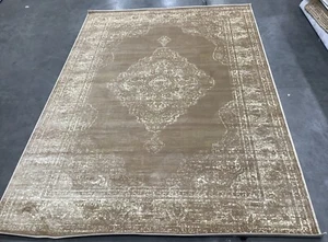 TAUPE 5'-3" x 7'-6" Flaw in Rug, Reduced Price 1172681062 VTG112-660-5 - Picture 1 of 4