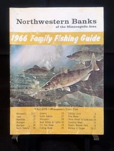 Vintage 1966 MN Minnesota Family FISHING GUIDE Art by LES KOUBA 31 pages 6"x4.5" - Picture 1 of 4