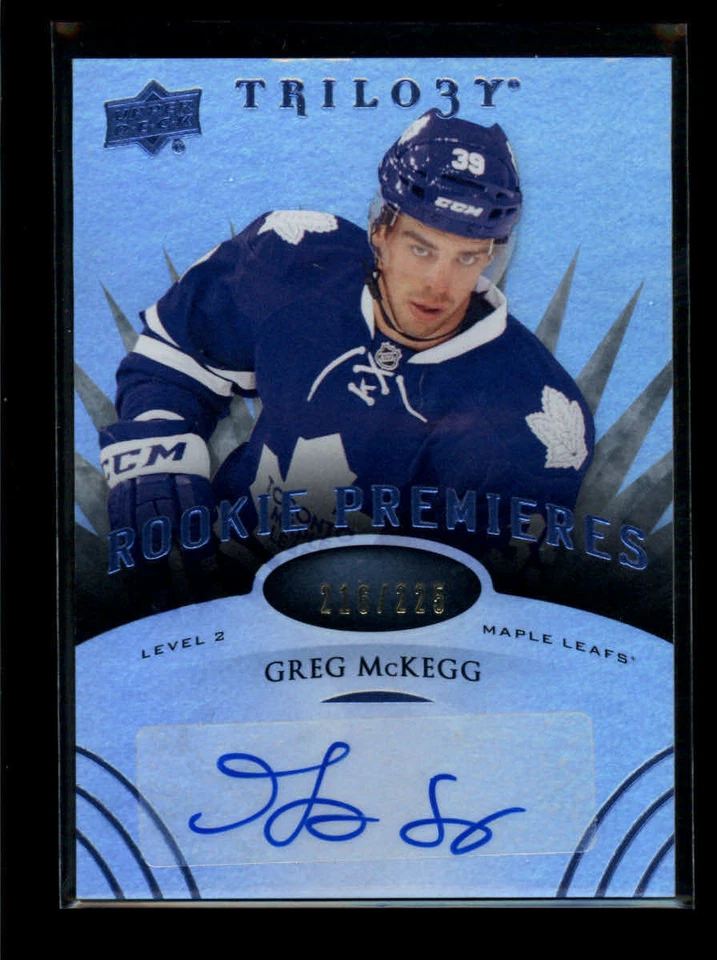 GREG MCKEGG 2014/15 14/15 UD TRILOGY ROOKIE AUTO #216/225 (BV=$12) AG6280 - NM - Image 1 of 1