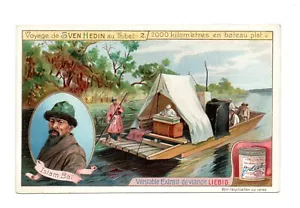 Chromo LIEBIG . Voyage de SVEN HEDIN au THIBET . Explorateur . 2 - Picture 1 of 2