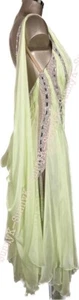 jz Handgefertigtes Tanzkleid/Ballsaal Tanzkleid glatt Walzer Tango Foxtrott - Bild 1 von 5