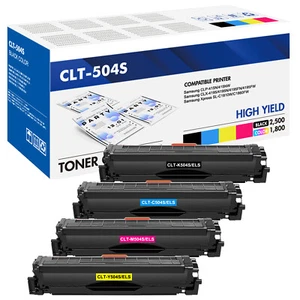 4 Toner Kartuschen für Samsung CLT-504S CLX-4190 CLX-4195FN CLX-4195FW CLX-4195N - Bild 1 von 1