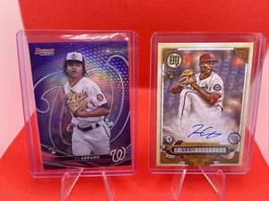 2022 Bowman's Best Purple /250 Cj Abrams+Refractor+Josiah Gray Auto+Elijah Green - Picture 1 of 14