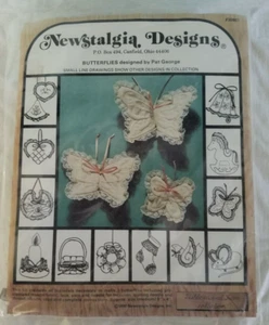 Vintage 1980 Nostalgie Designs Schmetterlinge Bastelset #30807 von Pat George - Bild 1 von 3