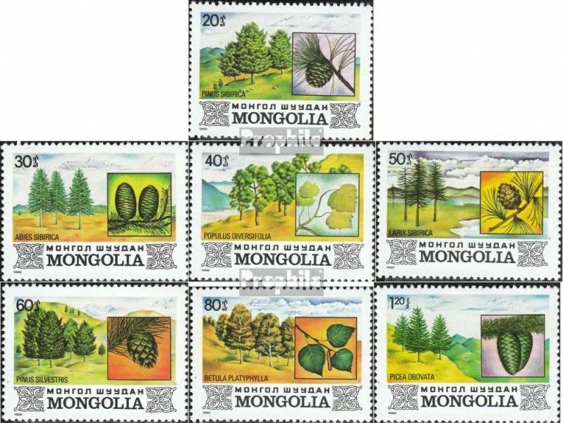 Mongolia 1489-1495 como nuevo/MNH 1982 Flora the Mongolia Foto 1 de 1