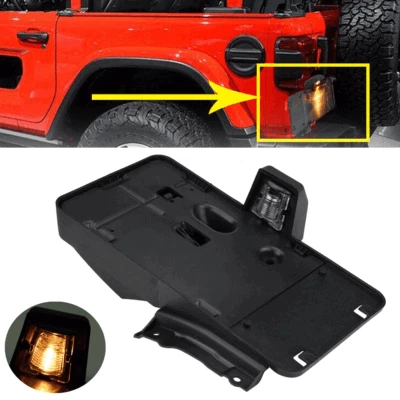 Rear License Plate Holder w/ Light Tag Bracket 68137 For Jeep Wrangler JK 06-17 - image 1 of 4