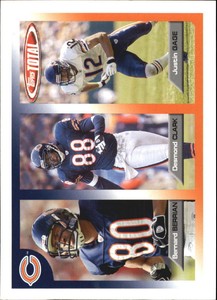 2005 Topps Total Football #81 Bernard Berrian Justin Gage Desmond Clark