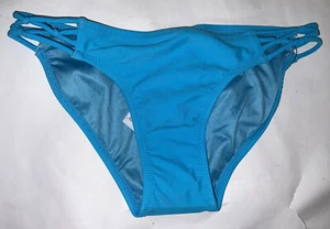 VOLCOM XS Bikini Bottom Simply Seamless Blue Swim Surf Beach New - Picture 1 of 3