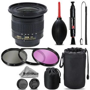 Nikon AF-P DX 10-20mm VR Lens + UV + FLD + CPL + Blower Brush + Lens Pen - Picture 1 of 5