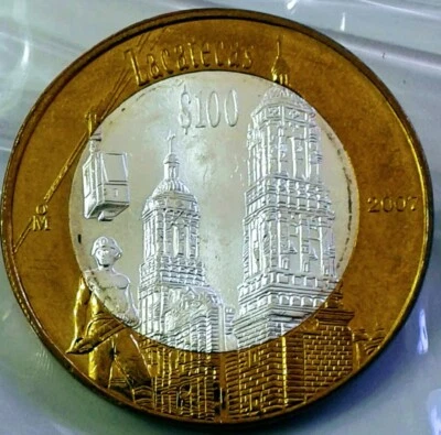 2007 MEXICO 100 PESOS ESTADO DE ZACATECAS - Image 1 of 4