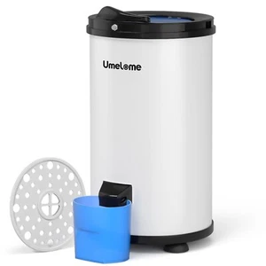 Umelome 6kg Spin Dryer Gravity Drain dryer, White, Power Saving Spinner, A+++ - Picture 1 of 9